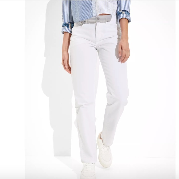 American Eagle Outfitters Denim - AE '90s Straight Jean white